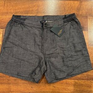 NWT Good Man Brand Dressy Shorts Gray Size Medium Men’s Elastic Waist 4.5”inseam